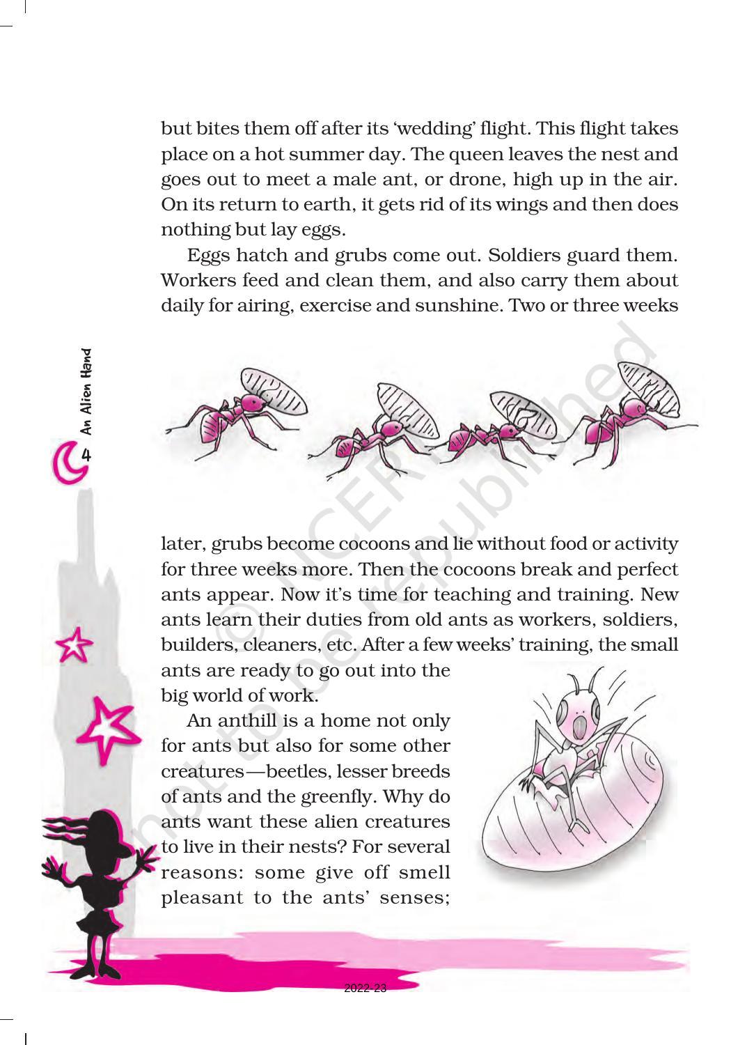 NCERT Book for Class 7 English (An Alien Hand): Chapter 1-The Tiny Teacher - Page 4