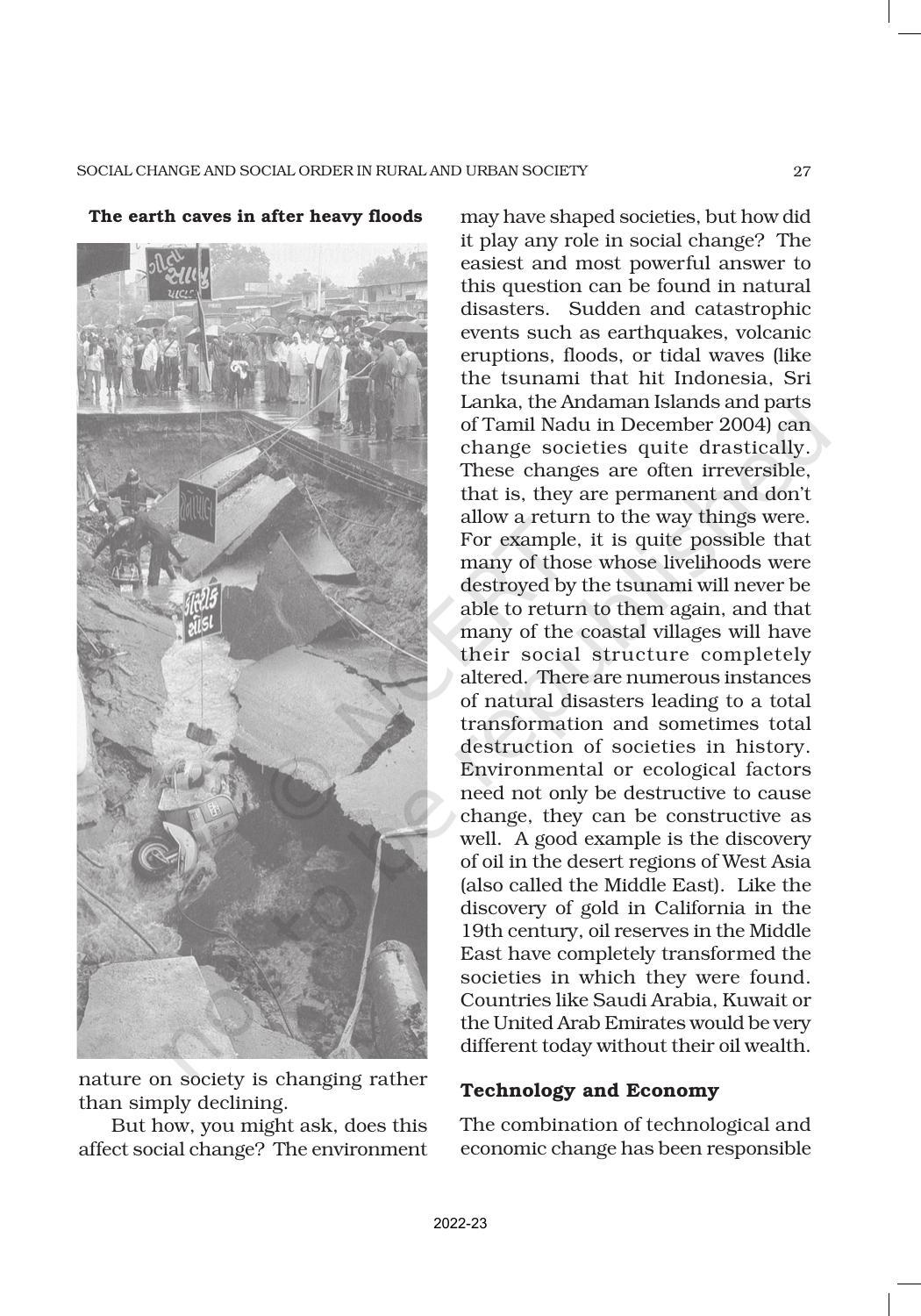 NCERT Book for Class 11 Sociology (Part-II) Chapter 2 Social Change and Social Order in Rural and Urban Society - Page 6