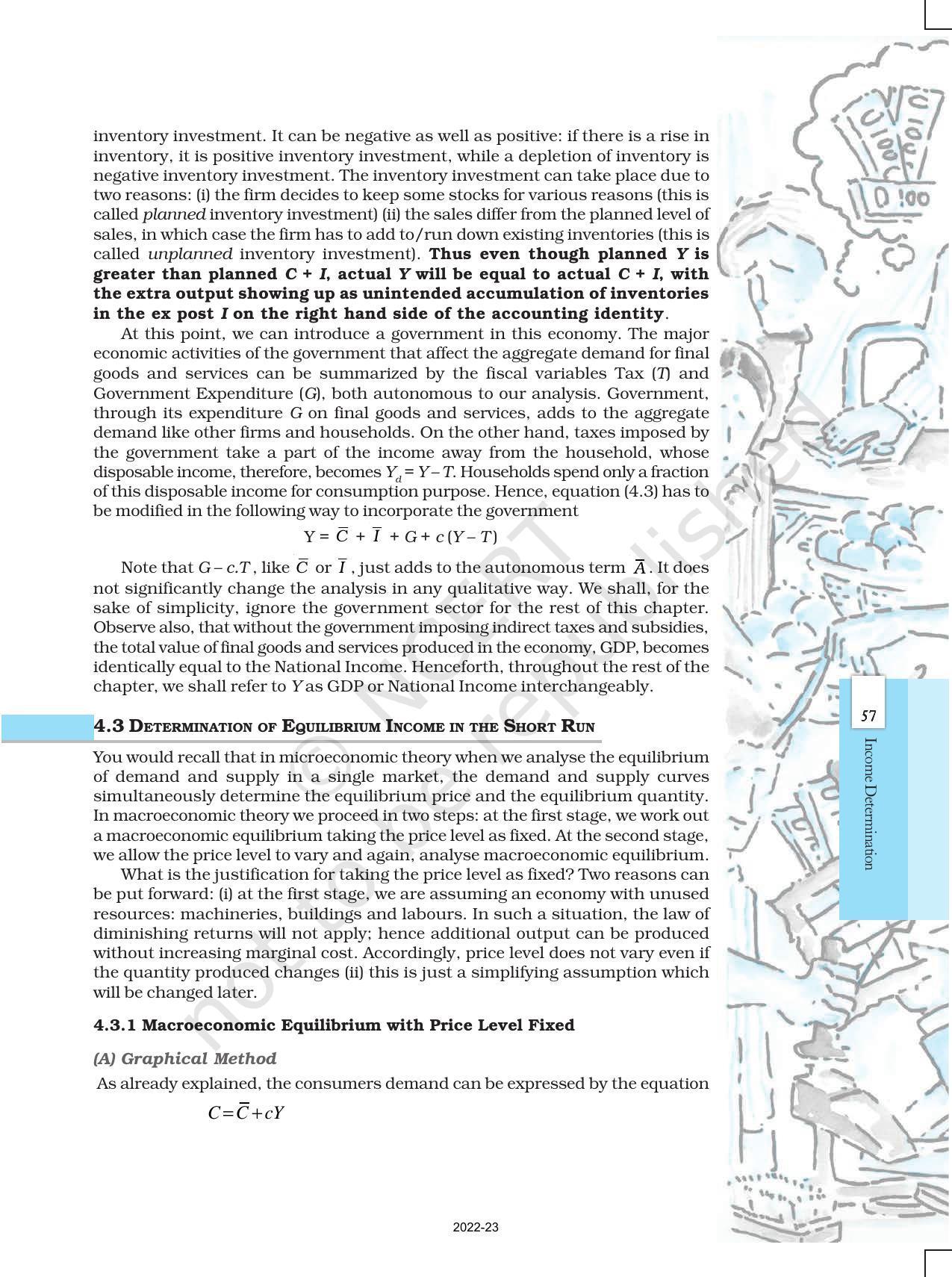 NCERT Book for Class 12 Economics (Macroeconomics) Chapter 4 Determination of Income and Employment - Page 5