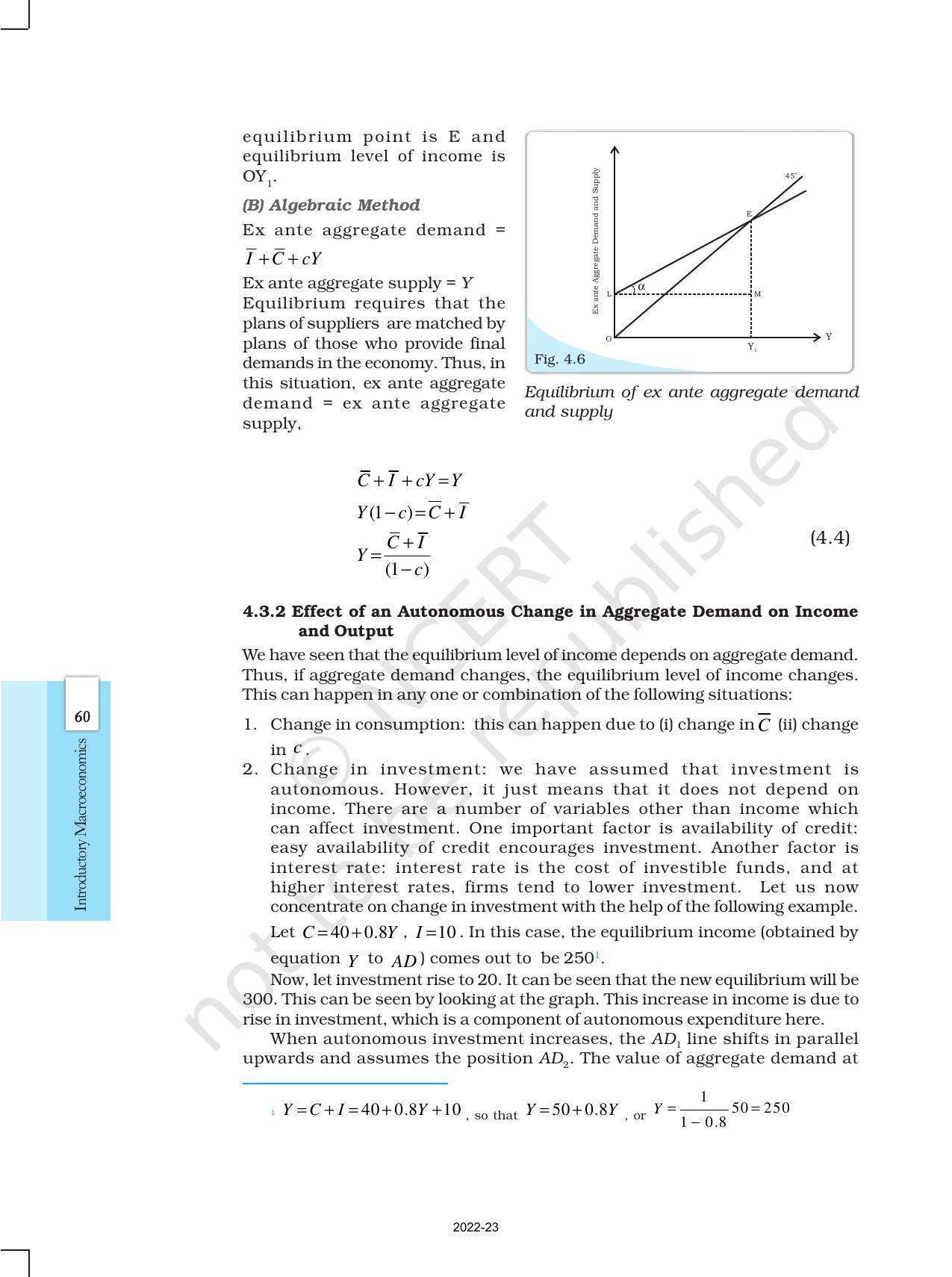 NCERT Book for Class 12 Economics (Macroeconomics) Chapter 4 Determination of Income and Employment - Page 8