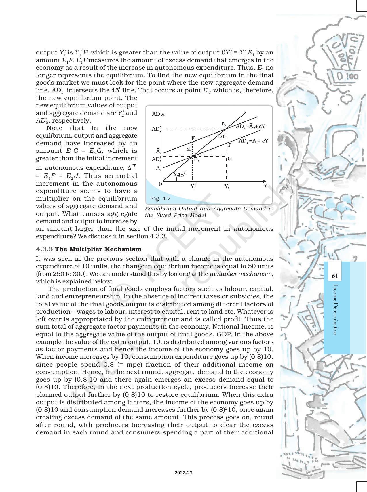NCERT Book for Class 12 Economics (Macroeconomics) Chapter 4 Determination of Income and Employment - Page 9