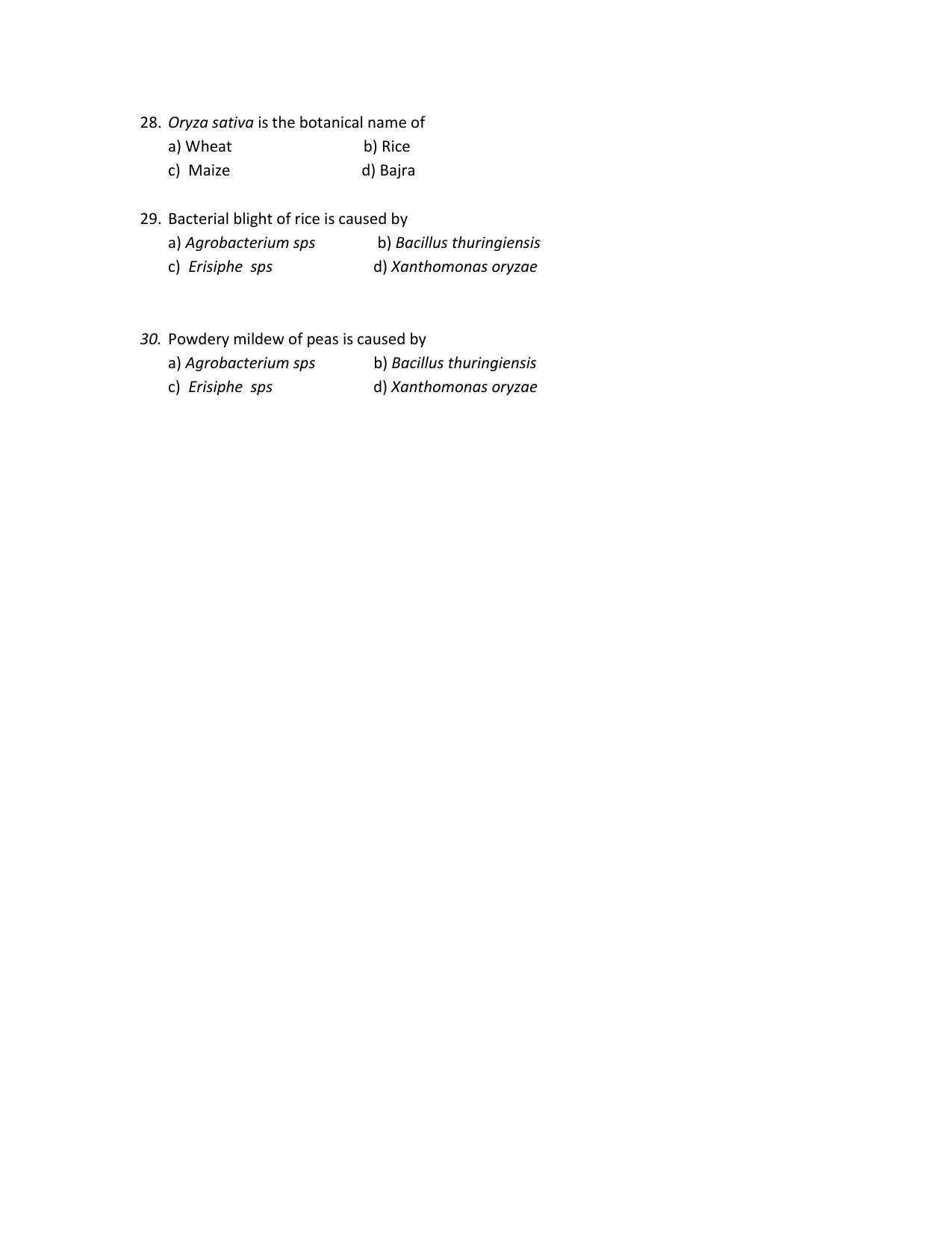 OJEE 2014 Botany Question Paper - Page 4