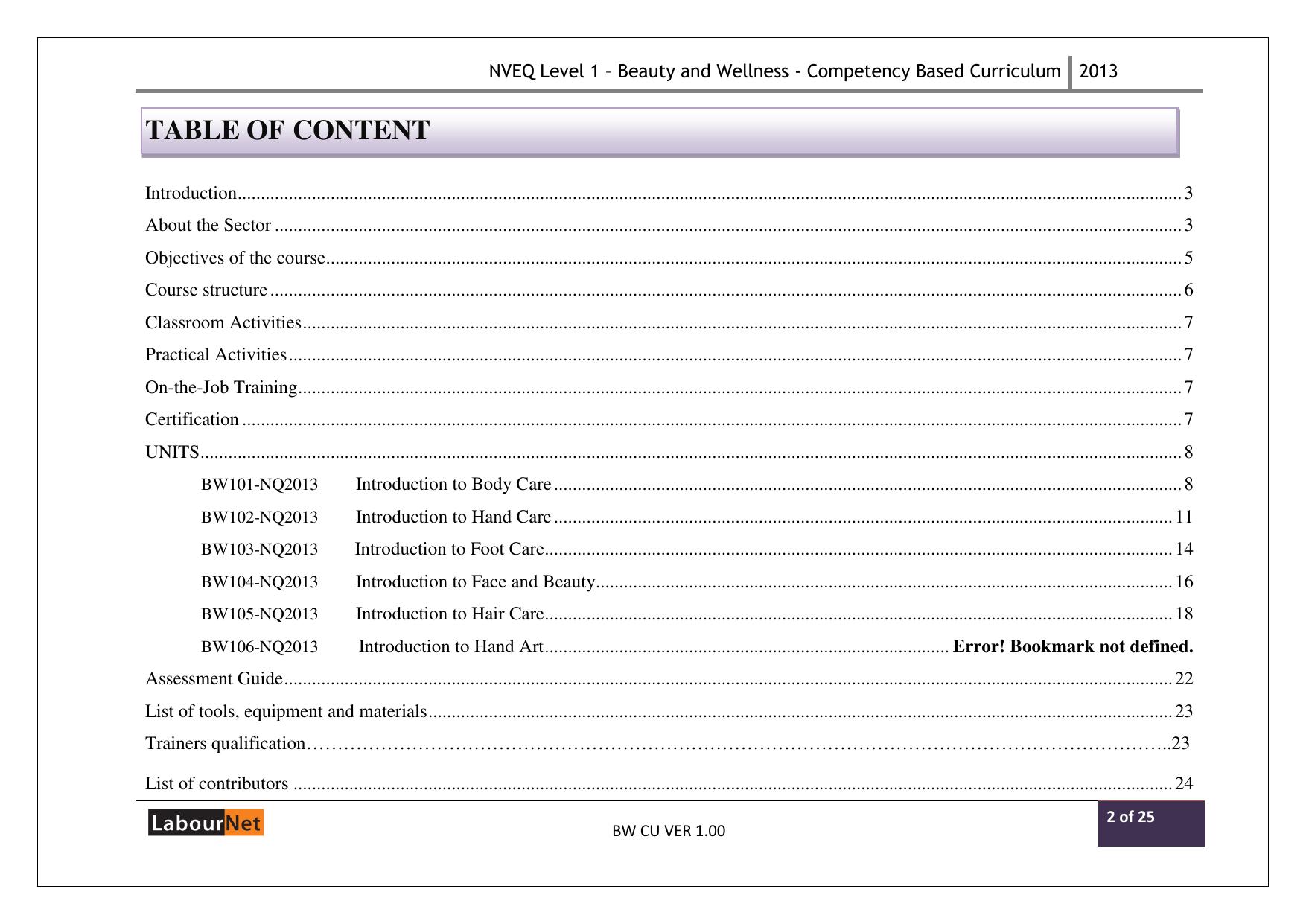 Maharashtra SSC Beauty and Wellness Syllabus - Page 2