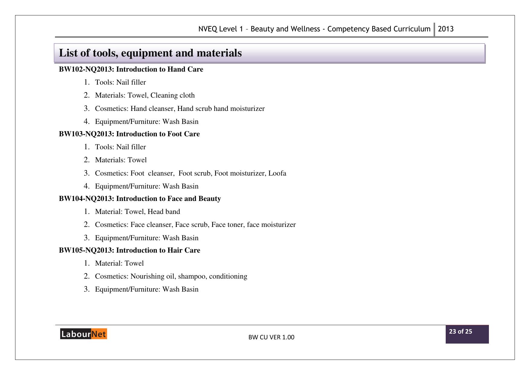 Maharashtra SSC Beauty and Wellness Syllabus - Page 23