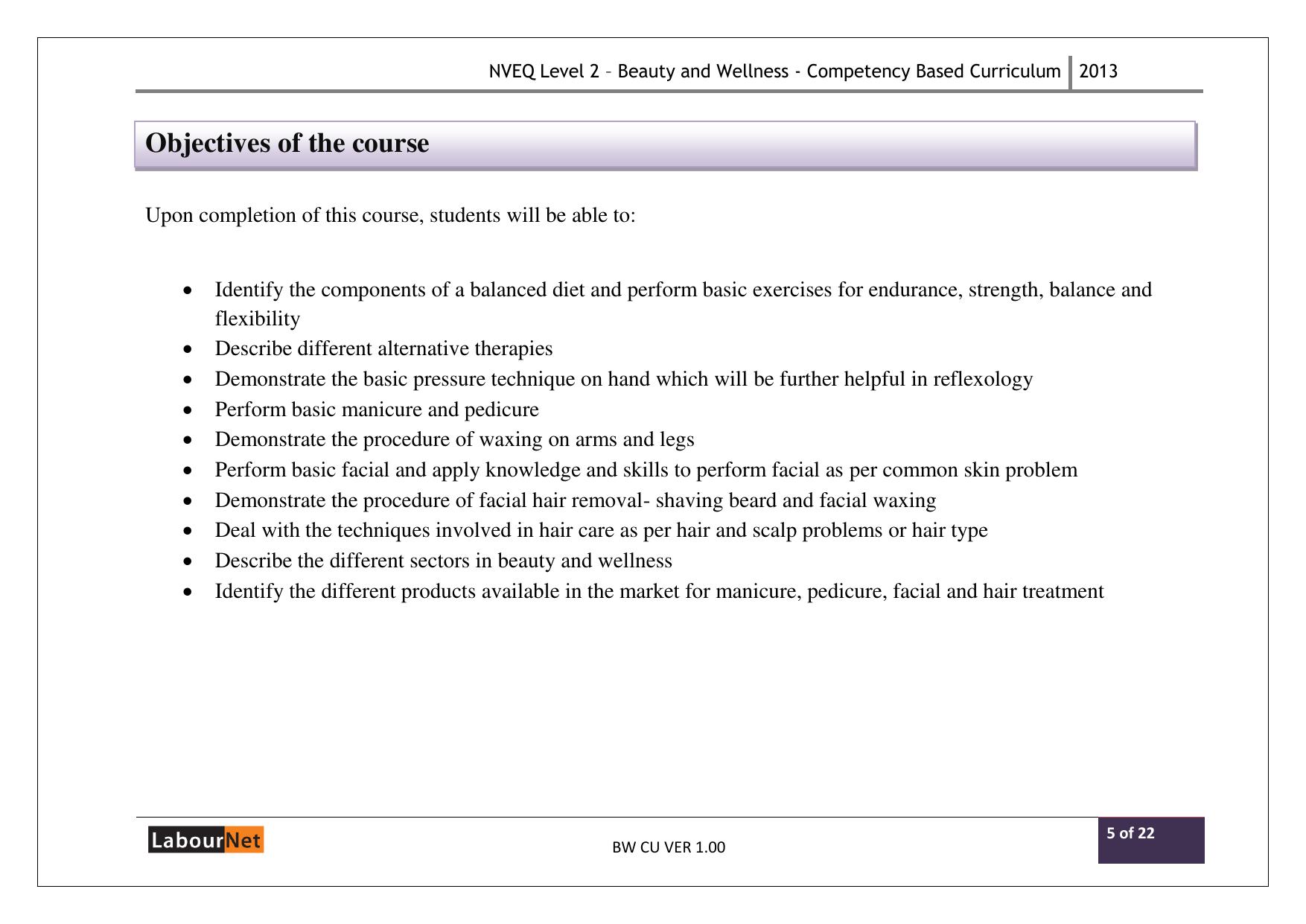 Maharashtra SSC Beauty and Wellness Syllabus - Page 30