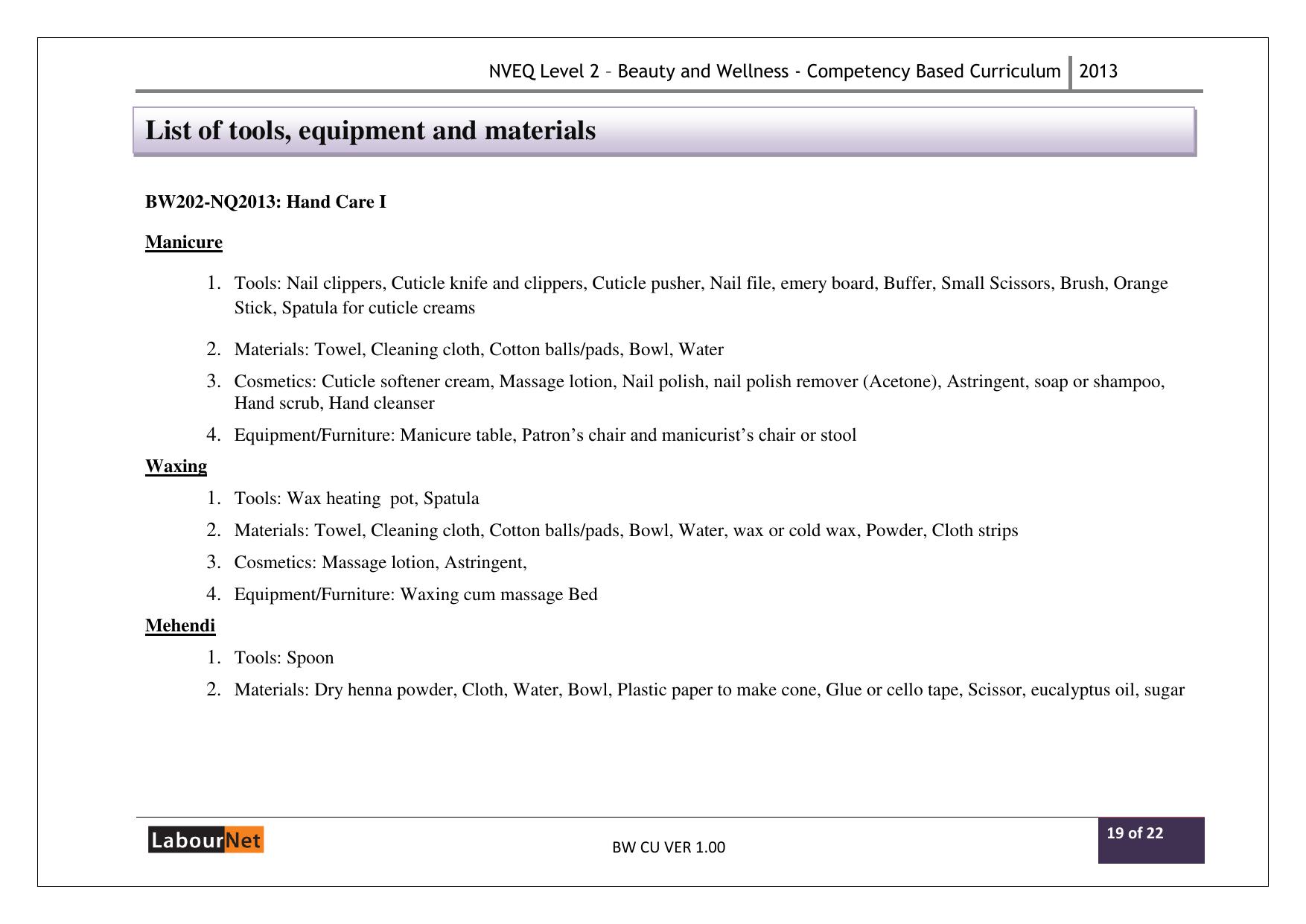 Maharashtra SSC Beauty and Wellness Syllabus - Page 44