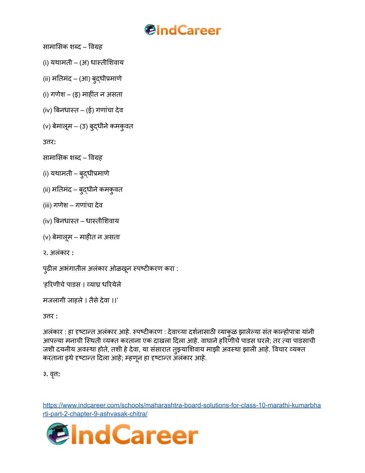 Maharashtra Board Solutions for Class 10- Marathi Kumarbharti (Part- 2): Chapter 9- आश्वासक चित्र - Page 14