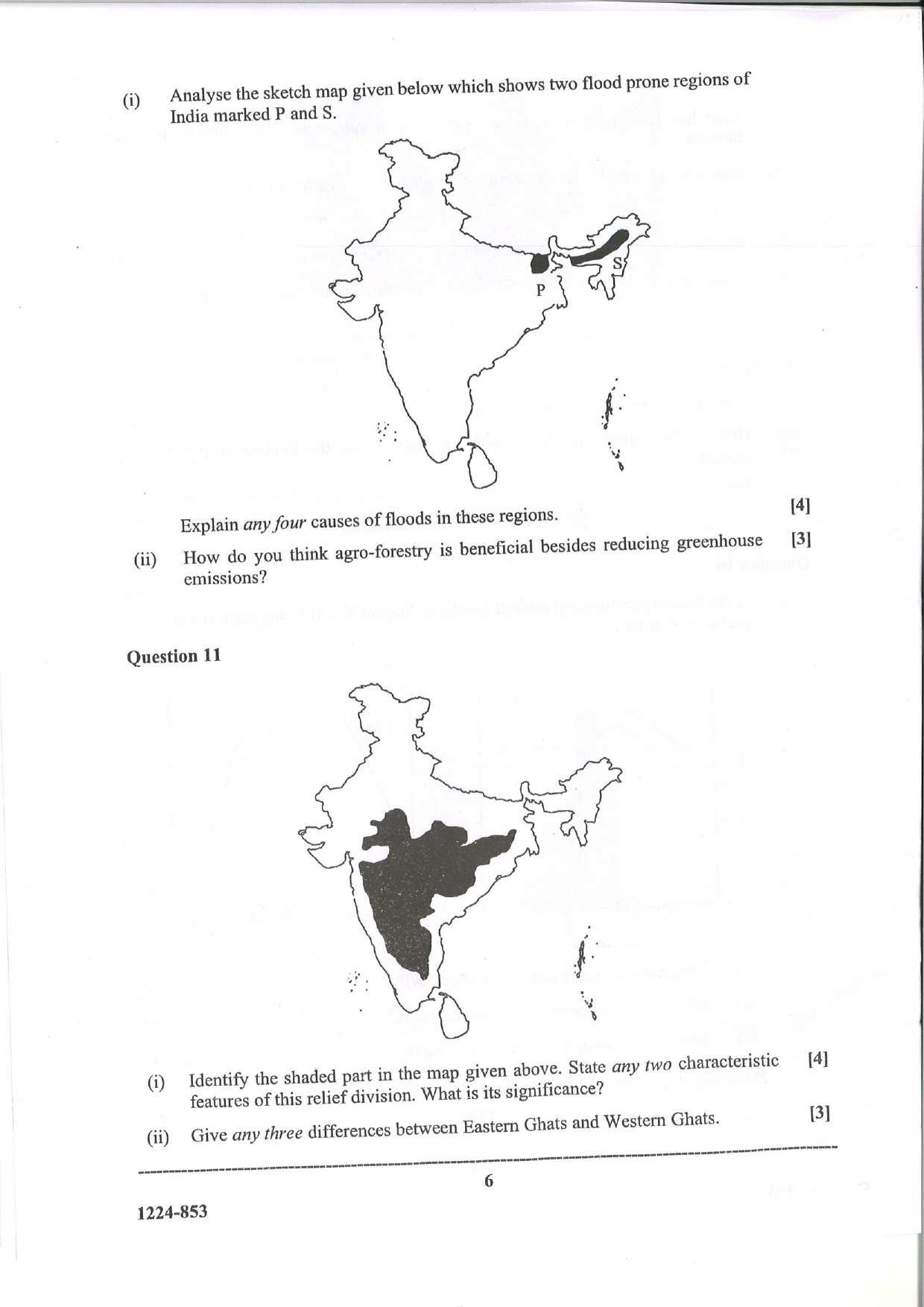 ISC Class 12 Geography 2024 Question Paper - Page 6