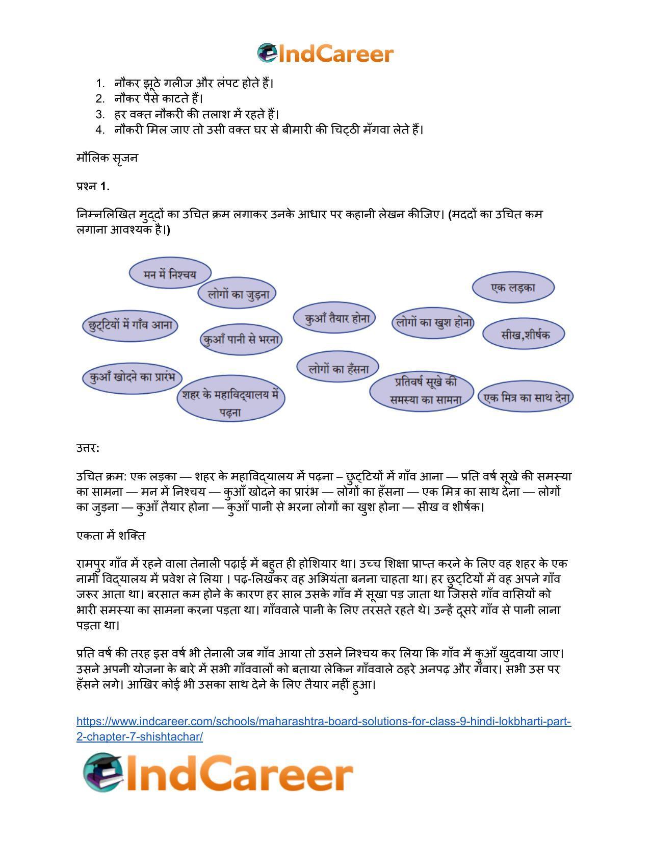 Maharashtra Board Solutions for Class 9- Hindi Lokbharti (Part 2): Chapter 7- शिष्टाचार - Page 6