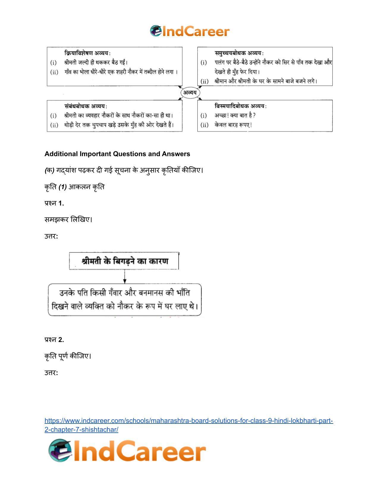 Maharashtra Board Solutions for Class 9- Hindi Lokbharti (Part 2): Chapter 7- शिष्टाचार - Page 8