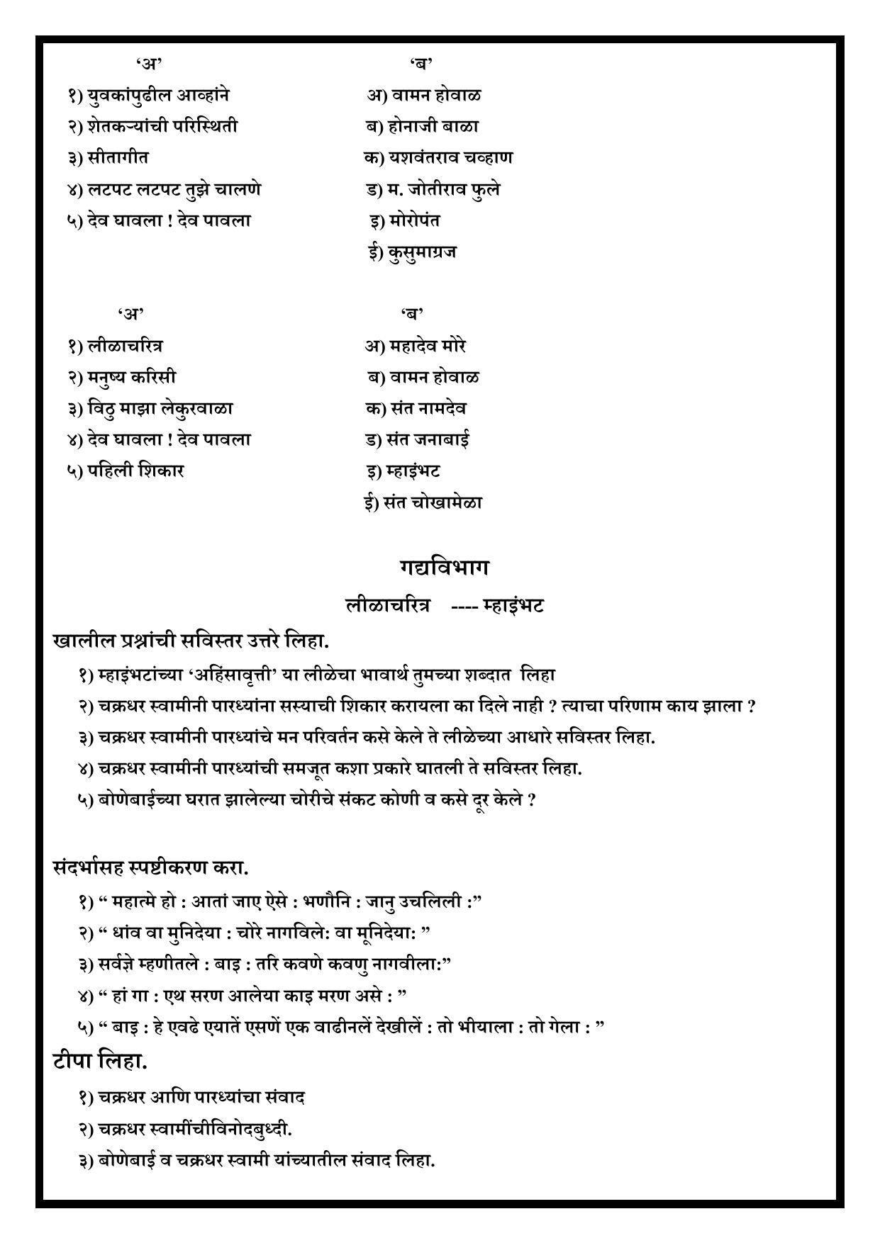 Karnataka 1st PUC Question Bank 2024 - Marathi - Page 16