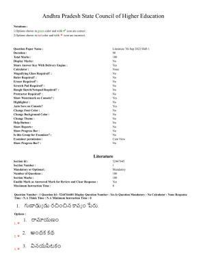 AP PGCET 2022 Literature Paper with Answer Key