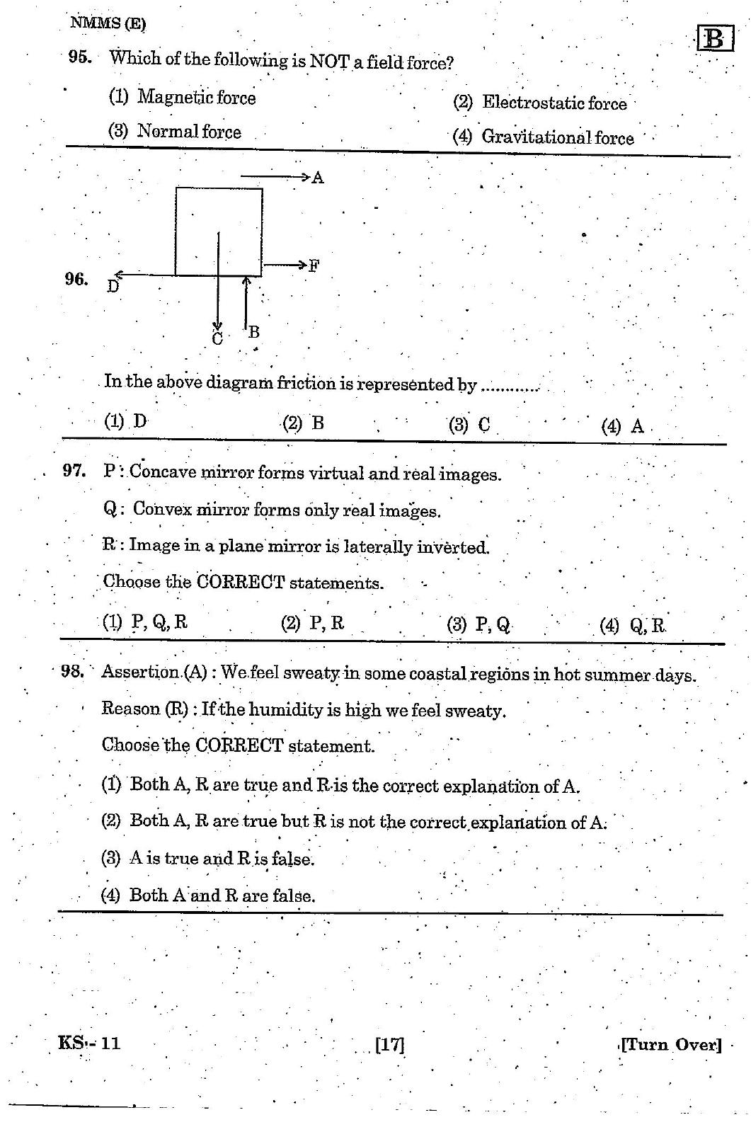 NMMS Feb 2021 - Booklet Code-B (English Medium) - Page 17