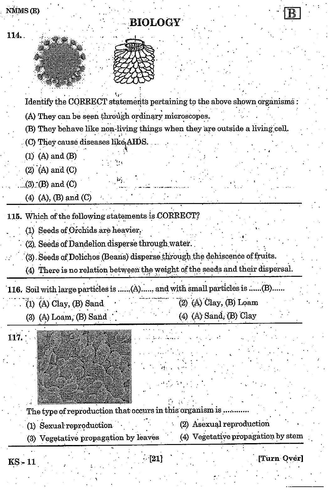 NMMS Feb 2021 - Booklet Code-B (English Medium) - Page 21