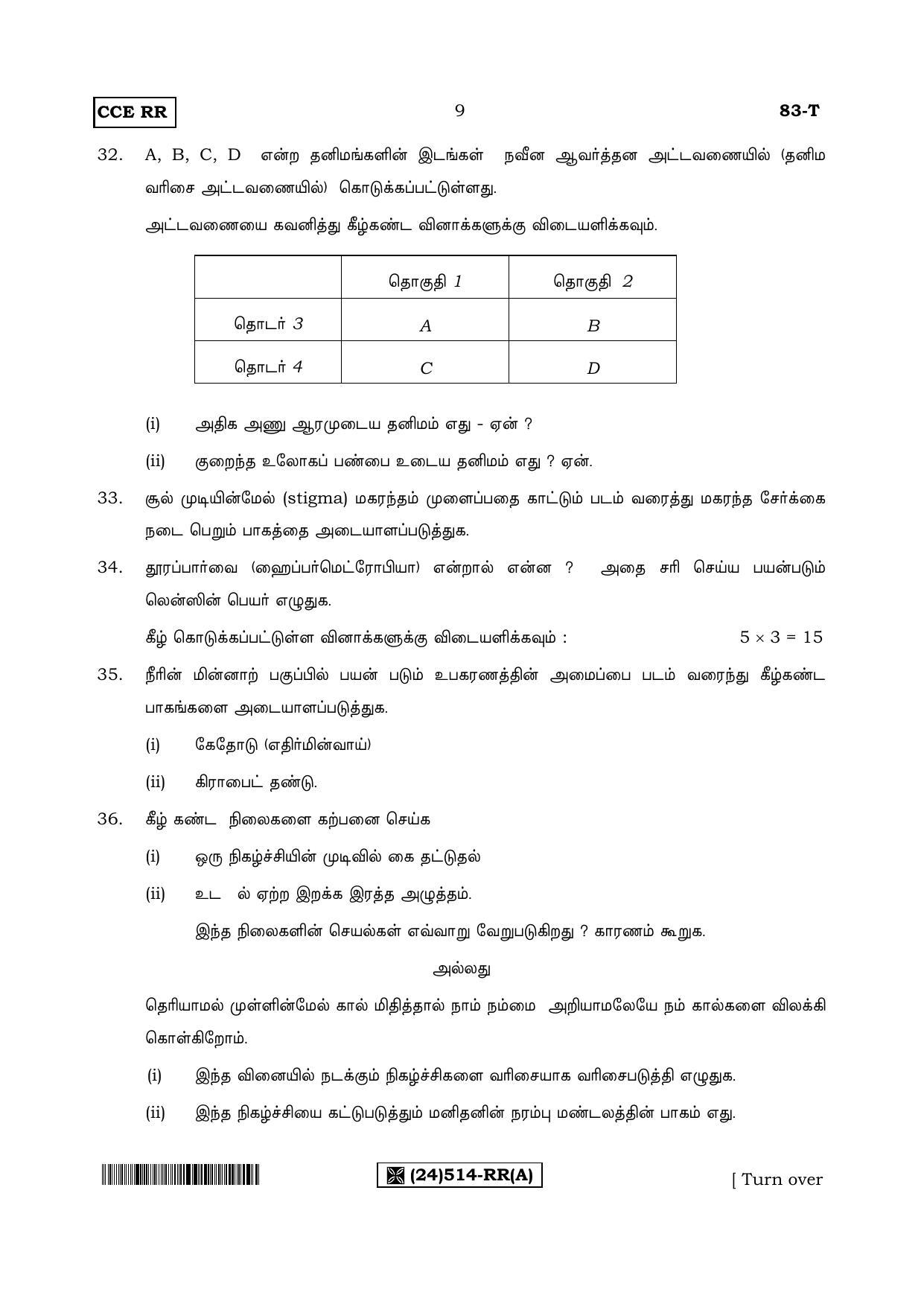 Karnataka SSLC Science (TAMIL Medium) - 83-T-RR(514)%20Set A_ta1 (Supplementary) June 2019 Question Paper - Page 9