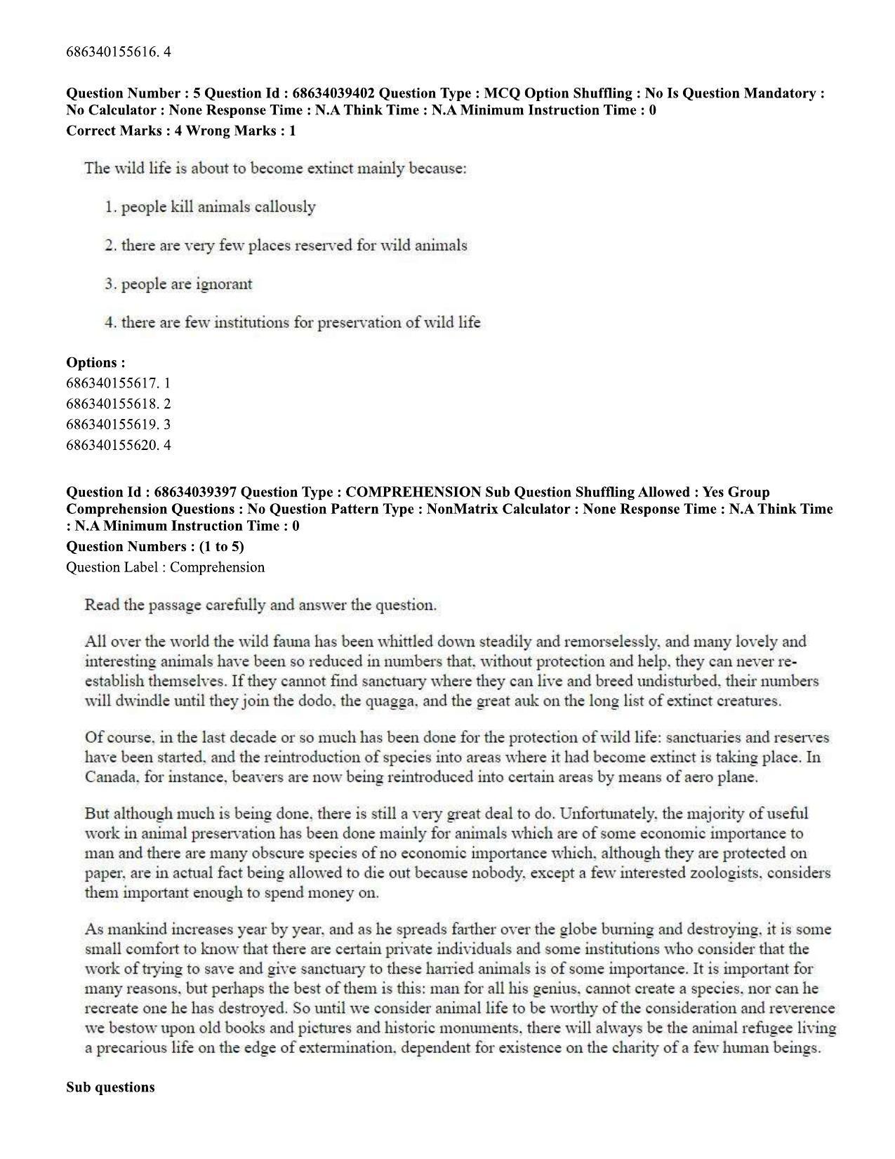 CUET PG 2023: SCQP05 – Biochemistry (Eng) - Shift 3 (25-06-2023) Question Paper - Page 4