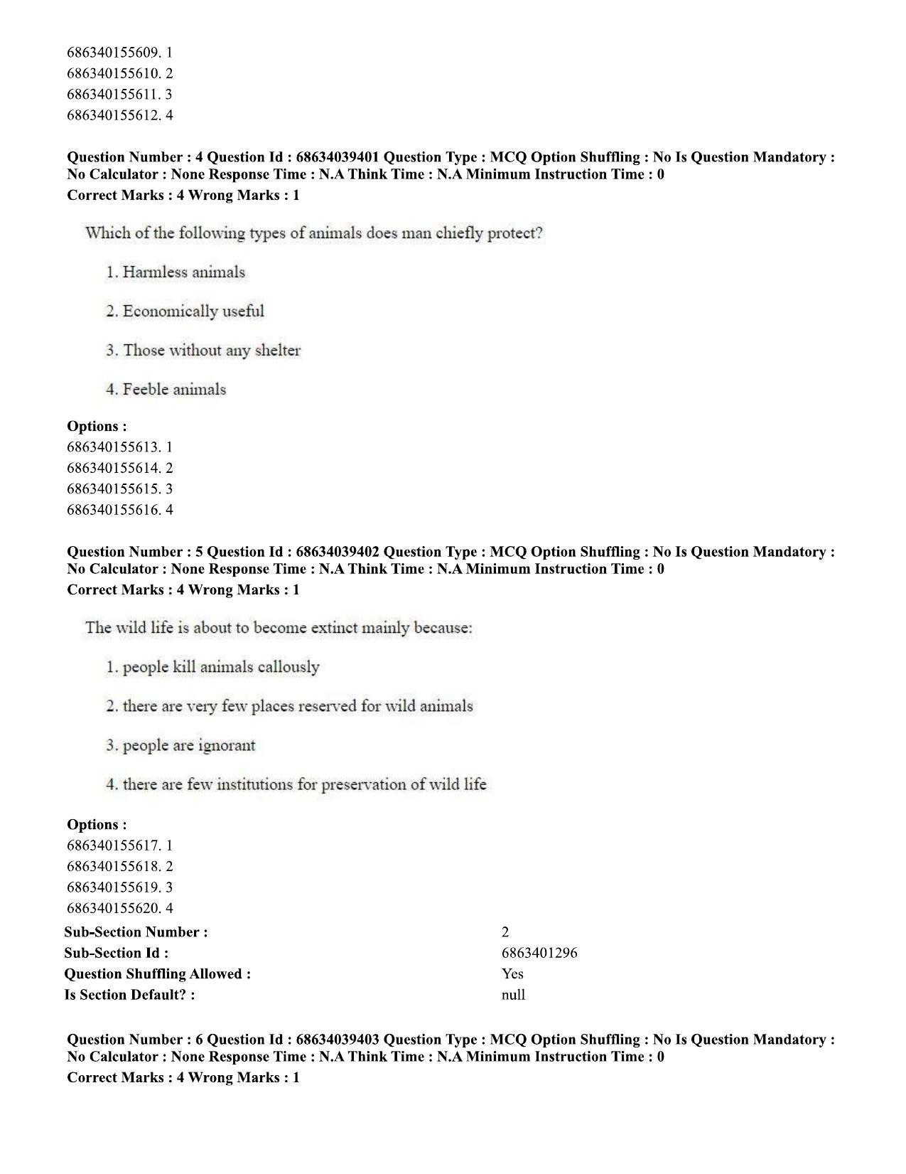 CUET PG 2023: SCQP05 – Biochemistry (Eng) - Shift 3 (25-06-2023) Question Paper - Page 6