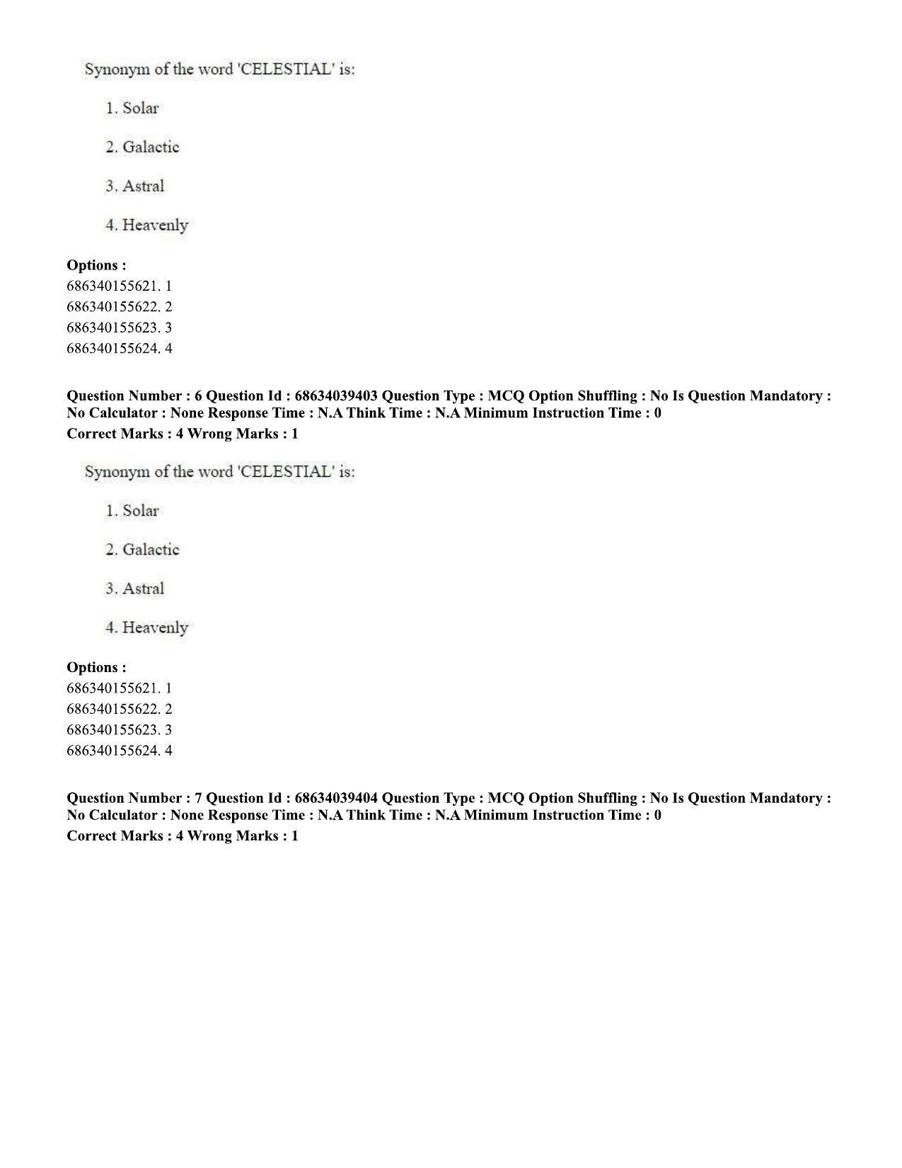 CUET PG 2023: SCQP05 – Biochemistry (Eng) - Shift 3 (25-06-2023) Question Paper - Page 7