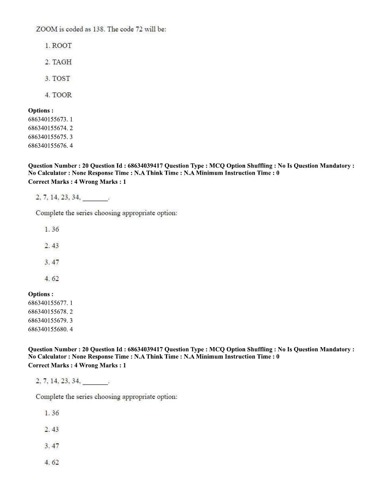 CUET PG 2023: SCQP05 – Biochemistry (Eng) - Shift 3 (25-06-2023) Question Paper - Page 19