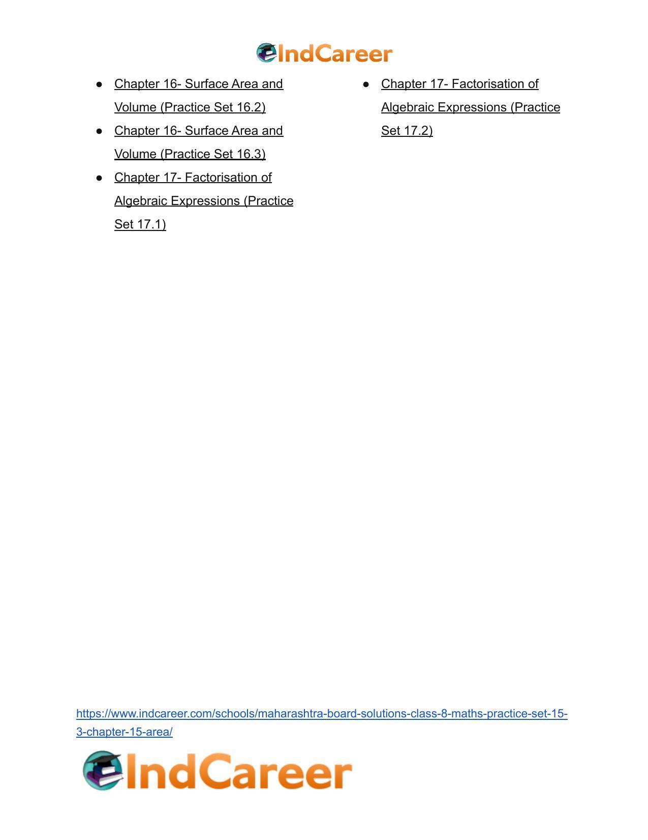 Maharashtra Board Solutions Class 8-Maths (Practice Set 15.3): Chapter 15- Area - Page 9