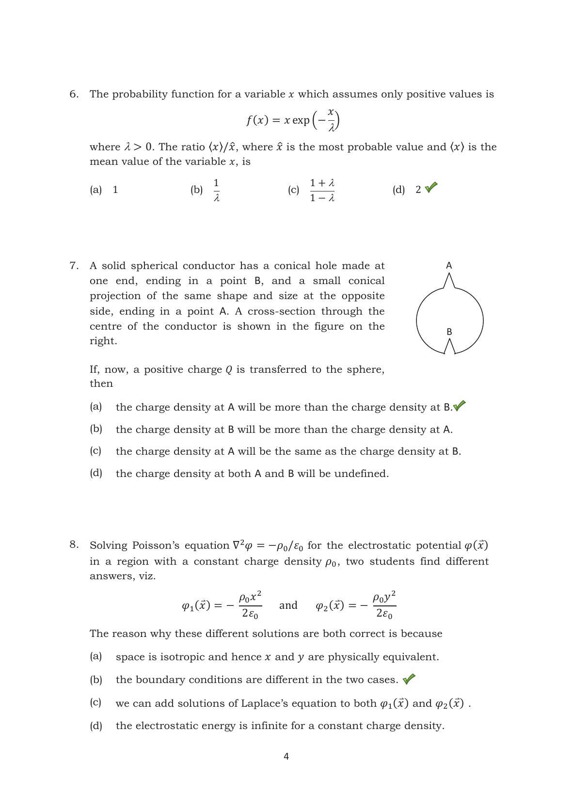 TIFR GS 2014 Physics Y Question Paper - Page 5