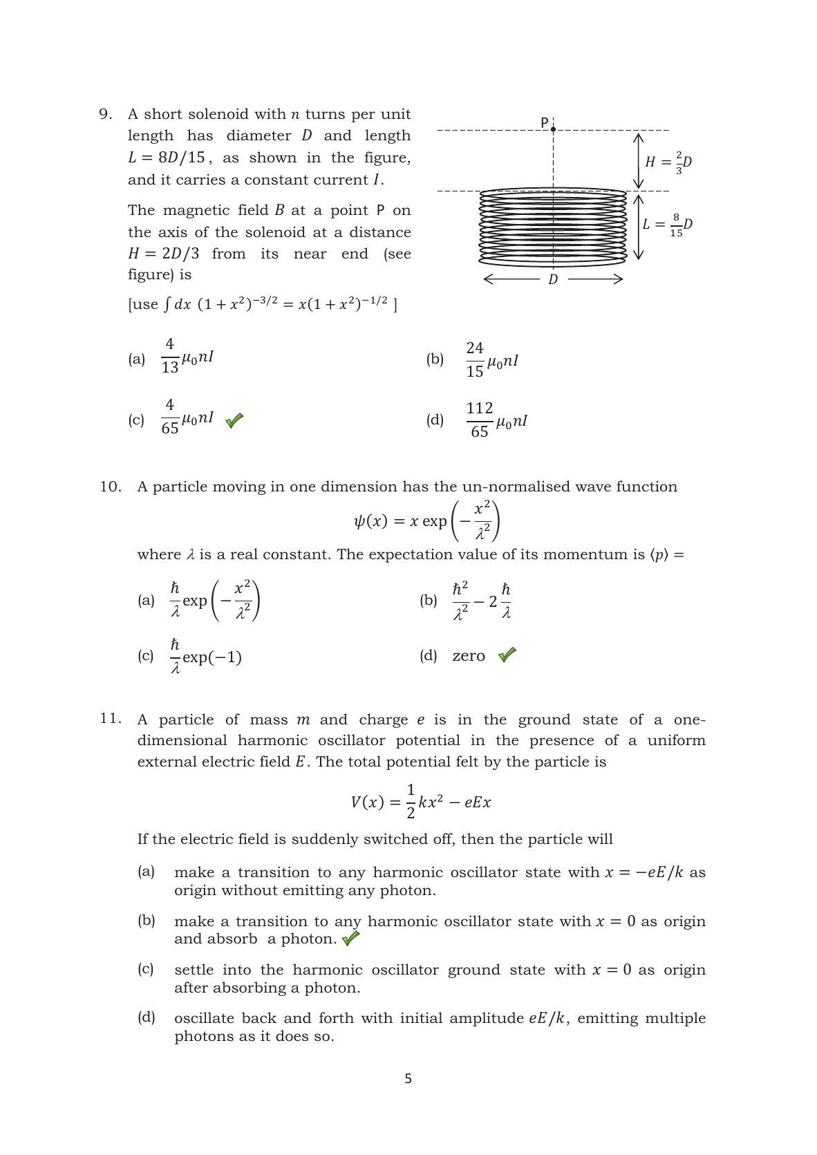 TIFR GS 2014 Physics Y Question Paper - Page 6