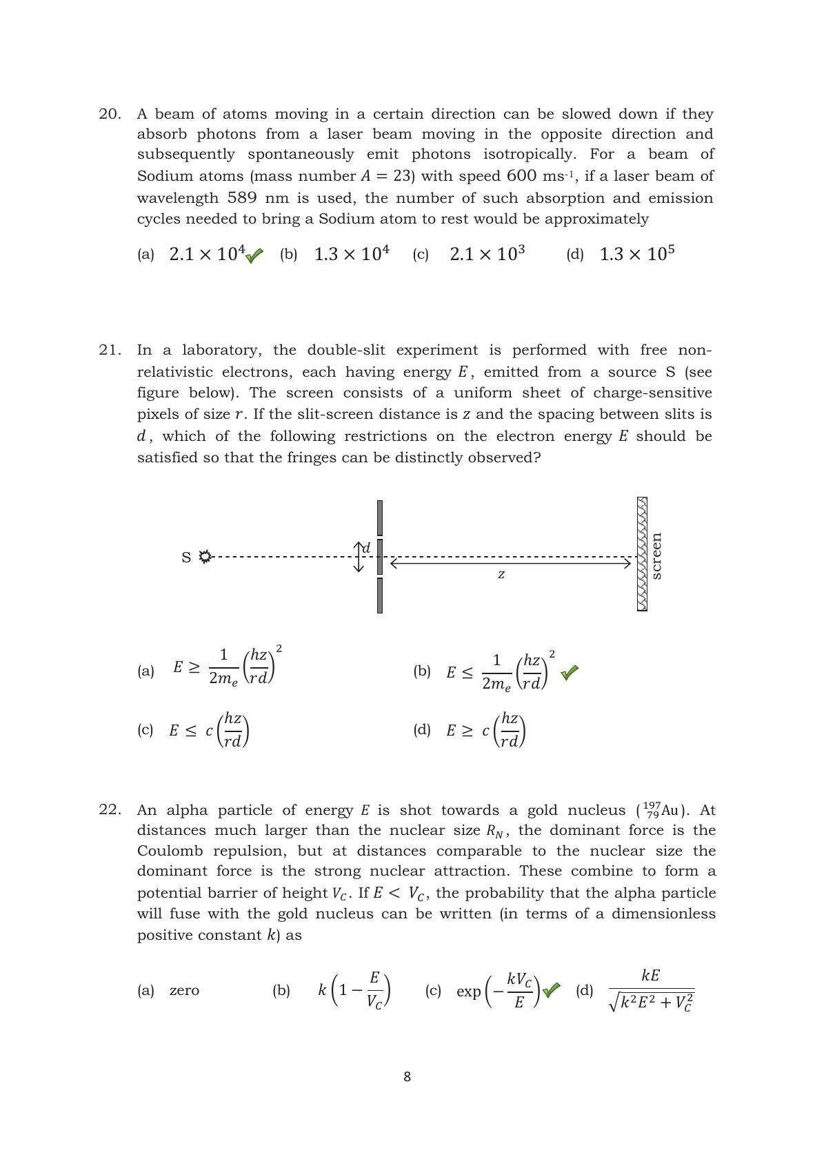TIFR GS 2014 Physics Y Question Paper - Page 9