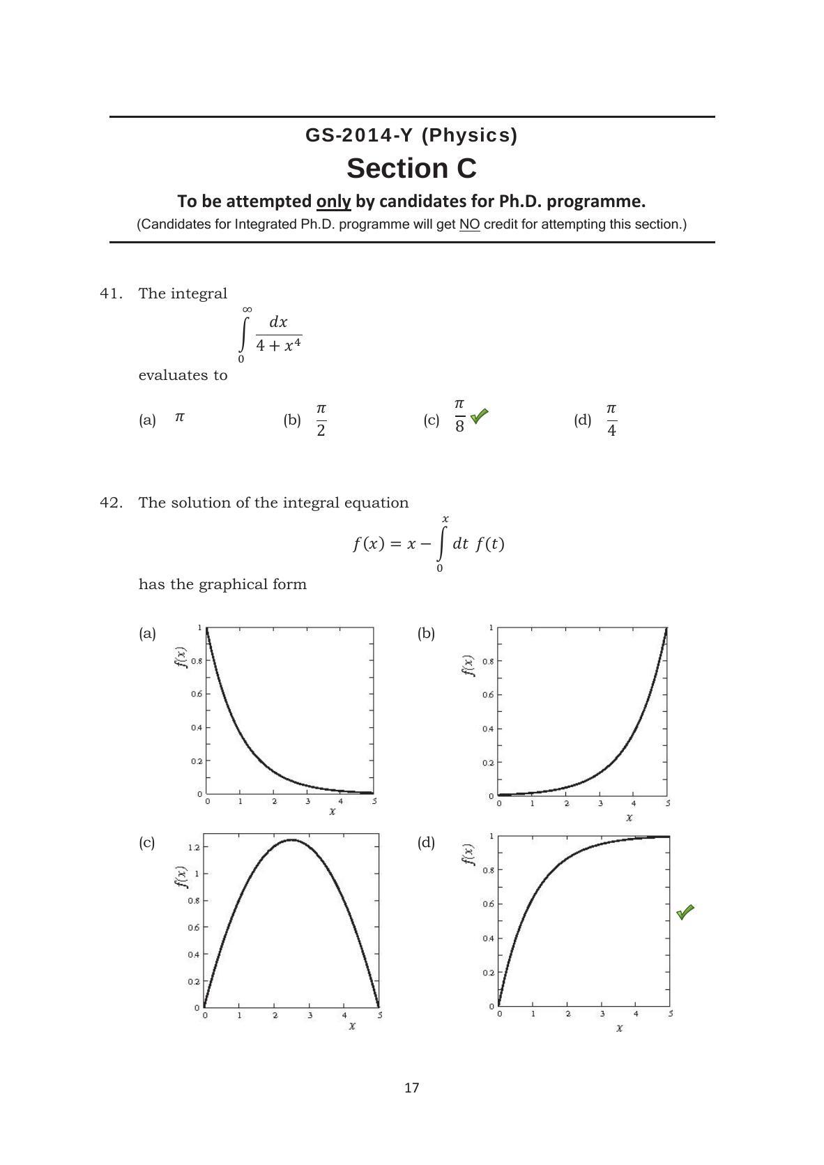 TIFR GS 2014 Physics Y Question Paper - Page 18