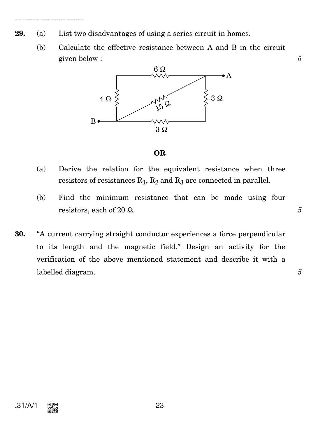 CBSE Class 10 31-C-1 - Science 2020 Compartment Question Paper - Page 23
