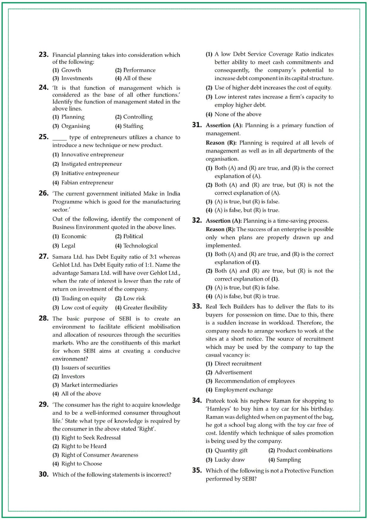 CUET UG Business Studies Sample Paper 5 - Page 3