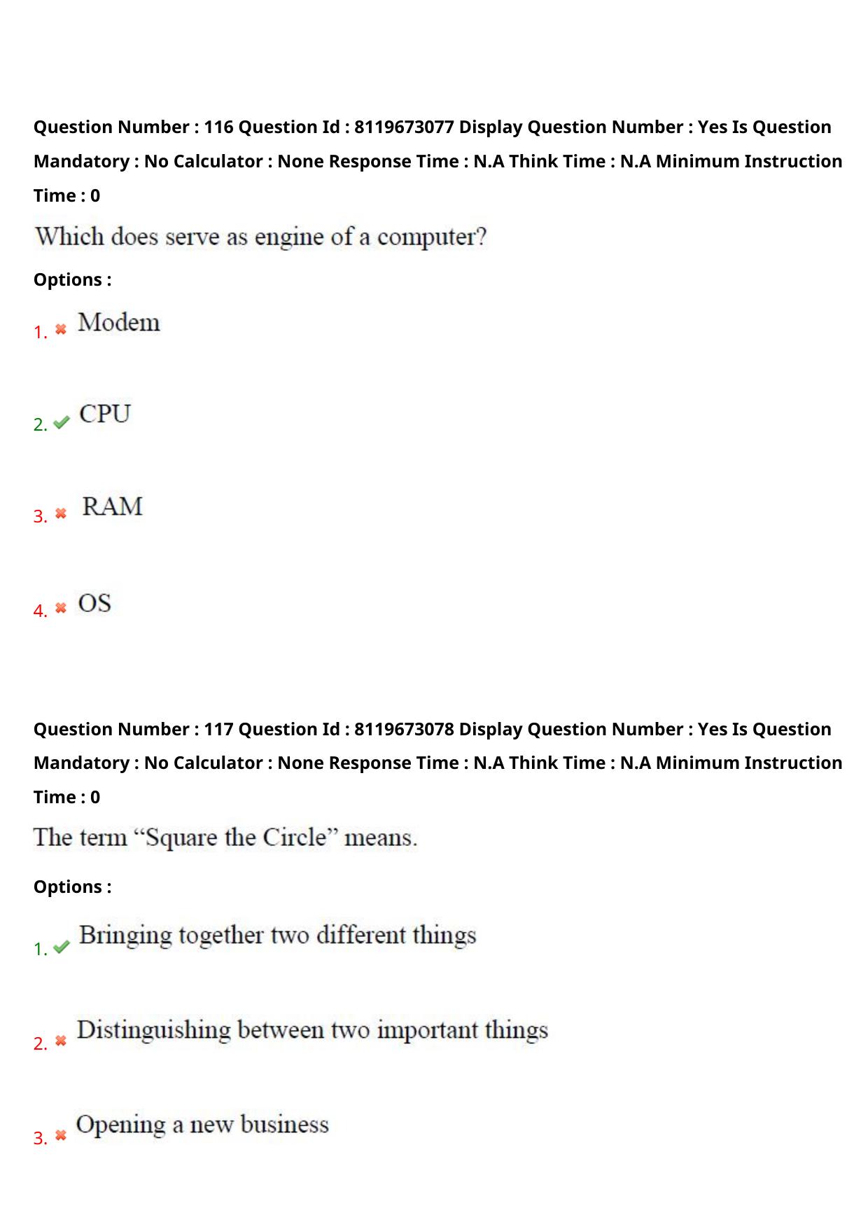 AP ICET 2024 Answer Key (Shift 1)  - Page 85