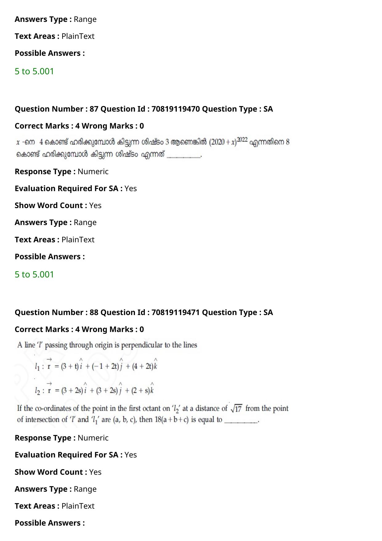 JEE Mains 2021: BTech Malayalam (Shift 2) 25-02-2021 Question Paper - Page 100