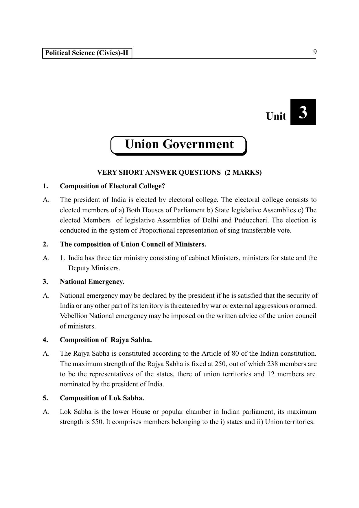 TS SCERT Inter 2nd Year Political Science II yr EM Path 1 (Telugu Medium) Text Book - Page 14