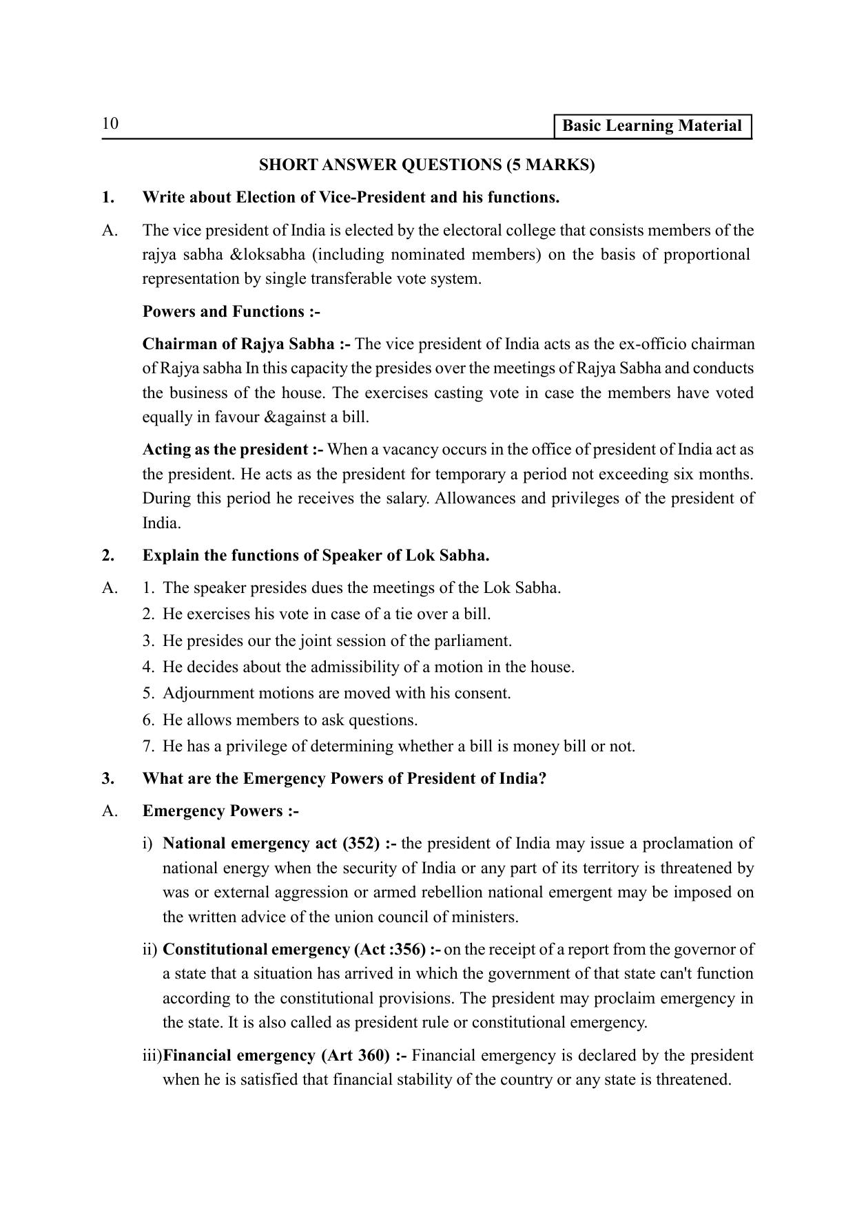 TS SCERT Inter 2nd Year Political Science II yr EM Path 1 (Telugu Medium) Text Book - Page 15