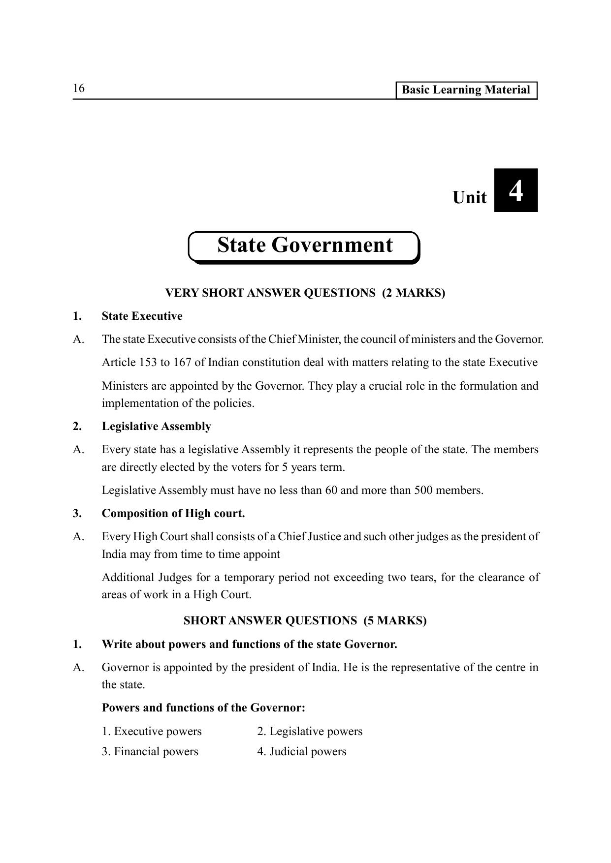 TS SCERT Inter 2nd Year Political Science II yr EM Path 1 (Telugu Medium) Text Book - Page 21