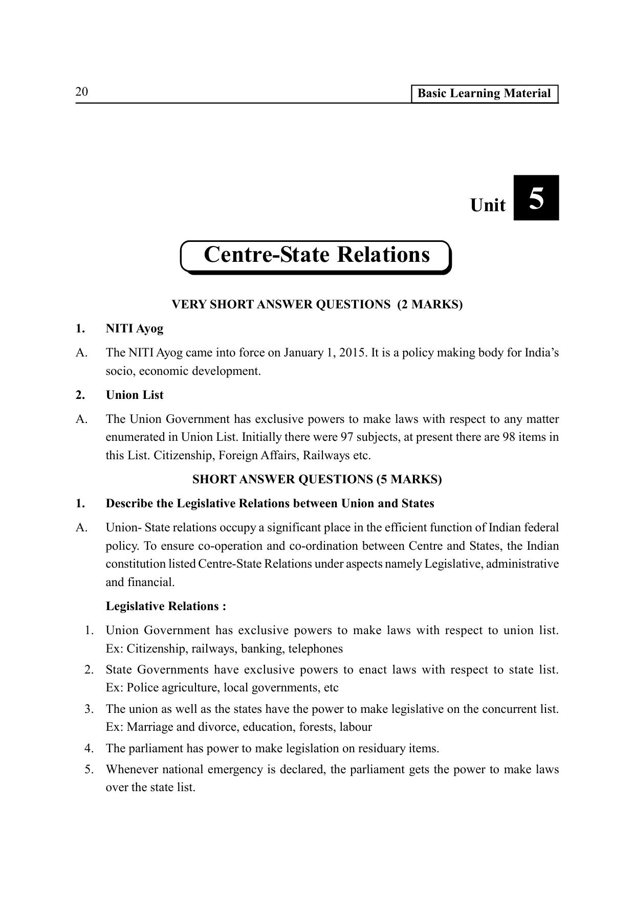 TS SCERT Inter 2nd Year Political Science II yr EM Path 1 (Telugu Medium) Text Book - Page 25