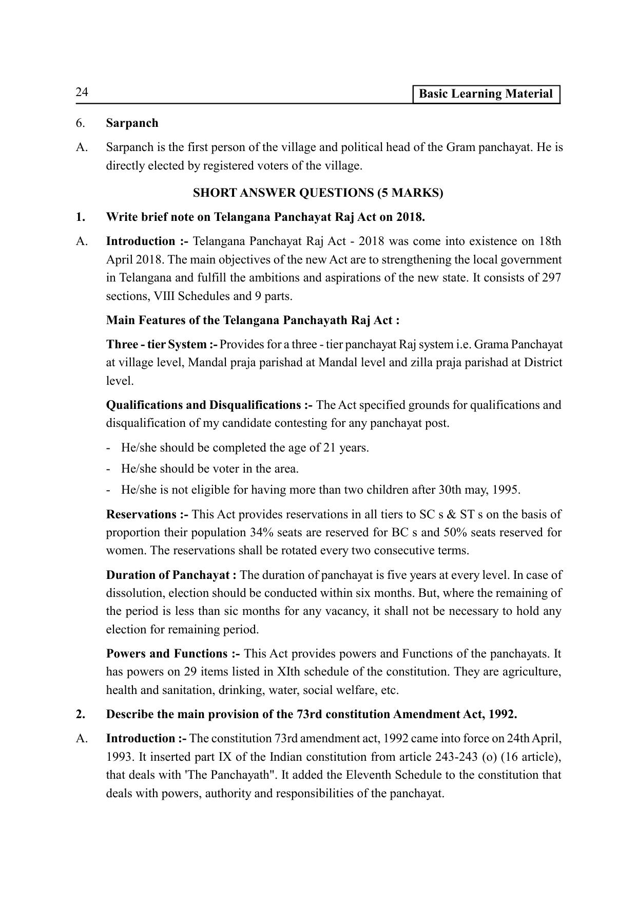 TS SCERT Inter 2nd Year Political Science II yr EM Path 1 (Telugu Medium) Text Book - Page 29