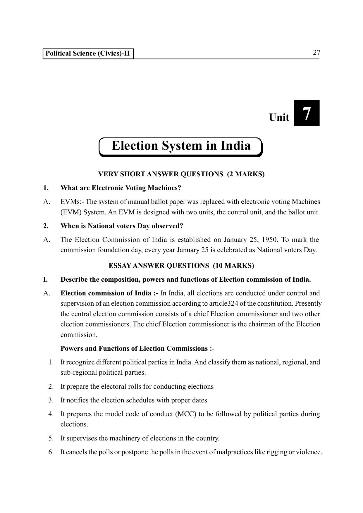 TS SCERT Inter 2nd Year Political Science II yr EM Path 1 (Telugu Medium) Text Book - Page 32