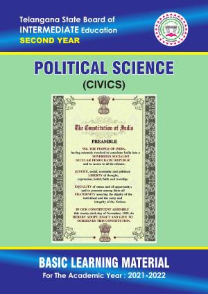 TS SCERT Inter 2nd Year Political Science II yr EM Path 1 (Telugu Medium) Text Book