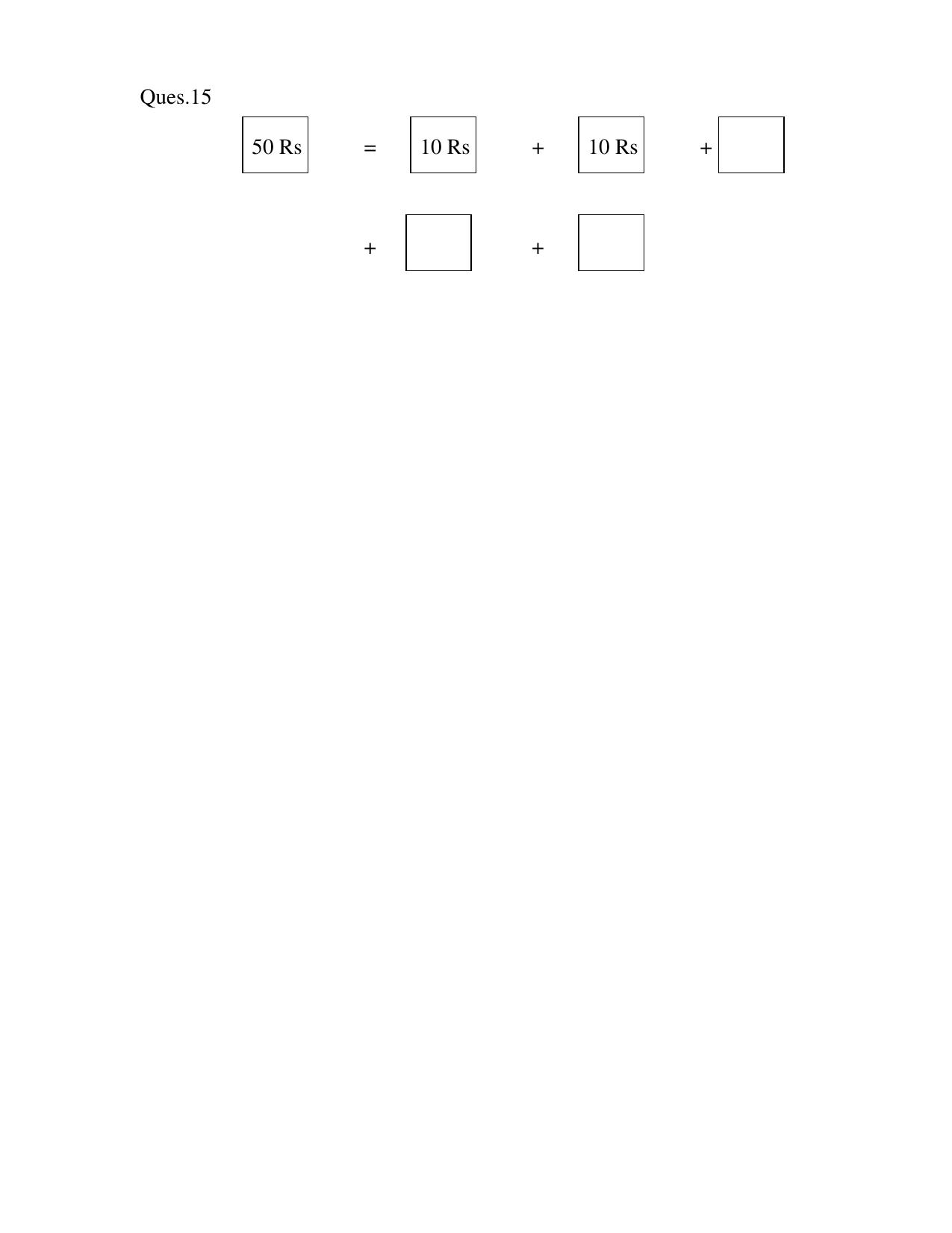 Worksheet for Class 1 Maths Chapter 12 Assignment - Page 4