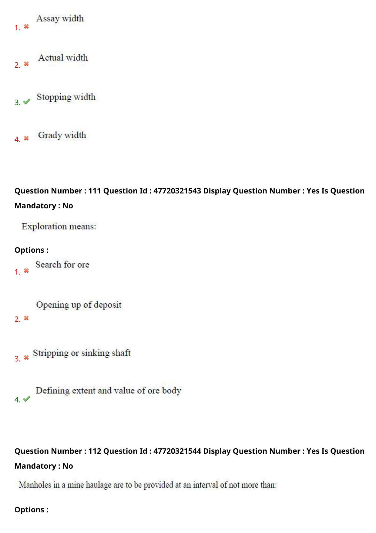 AP ECET 2021 - Mining Engineering Question Paper With Preliminary Keys Shift2 - Page 59