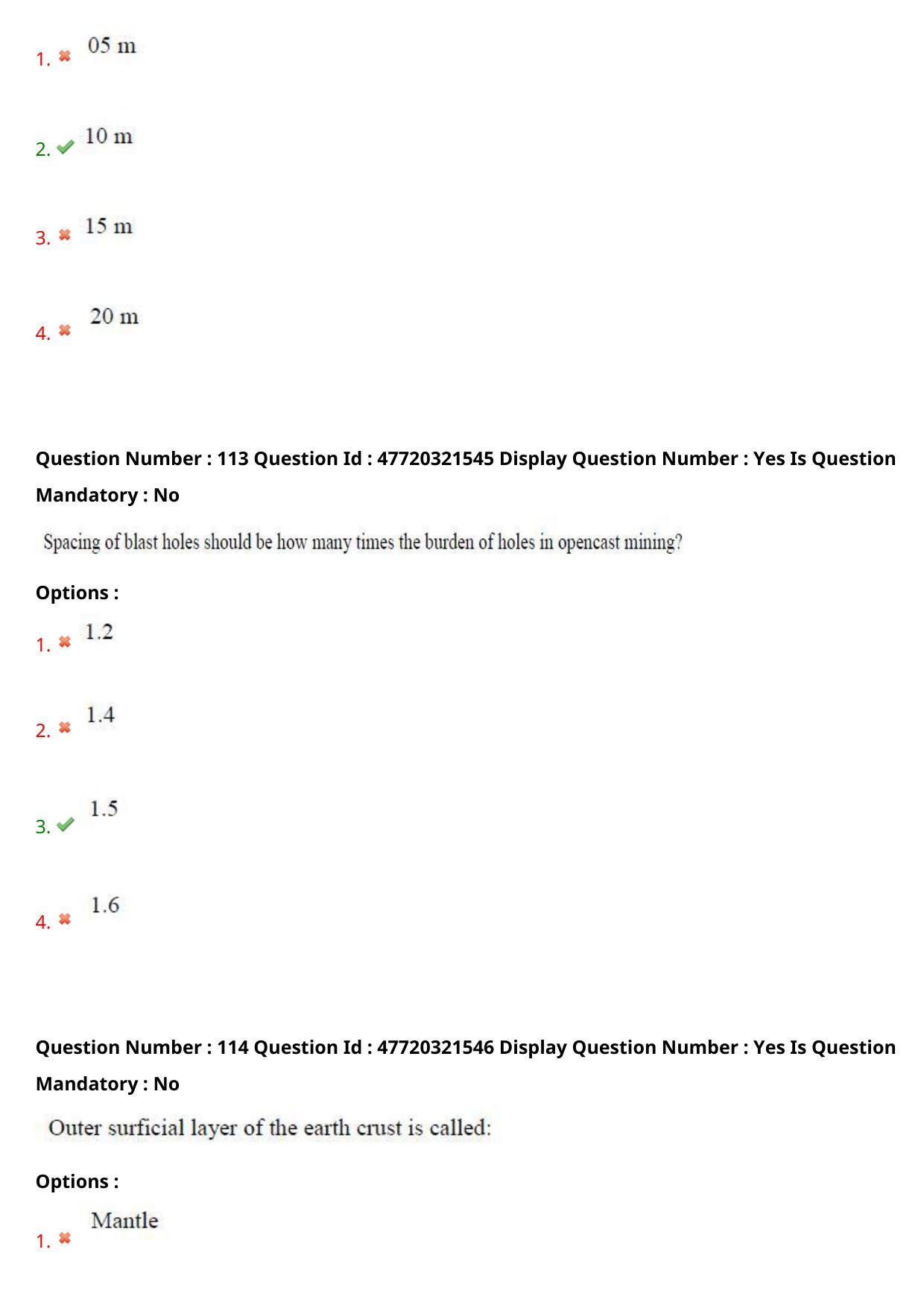 AP ECET 2021 - Mining Engineering Question Paper With Preliminary Keys Shift2 - Page 60