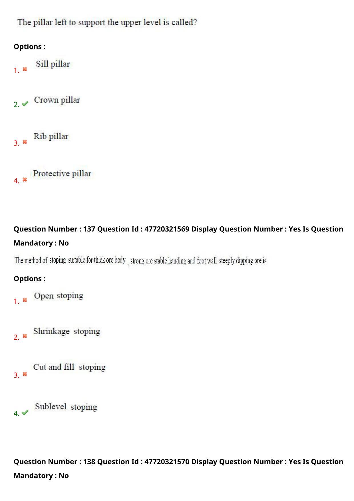 AP ECET 2021 - Mining Engineering Question Paper With Preliminary Keys Shift2 - Page 72