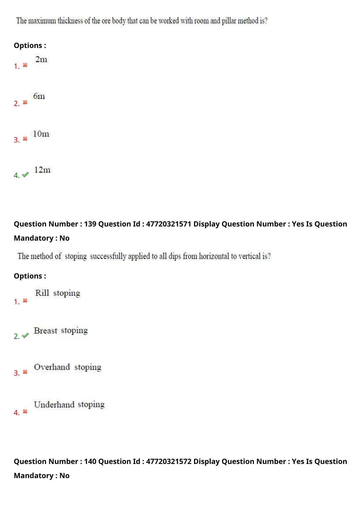 AP ECET 2021 - Mining Engineering Question Paper With Preliminary Keys Shift2 - Page 73