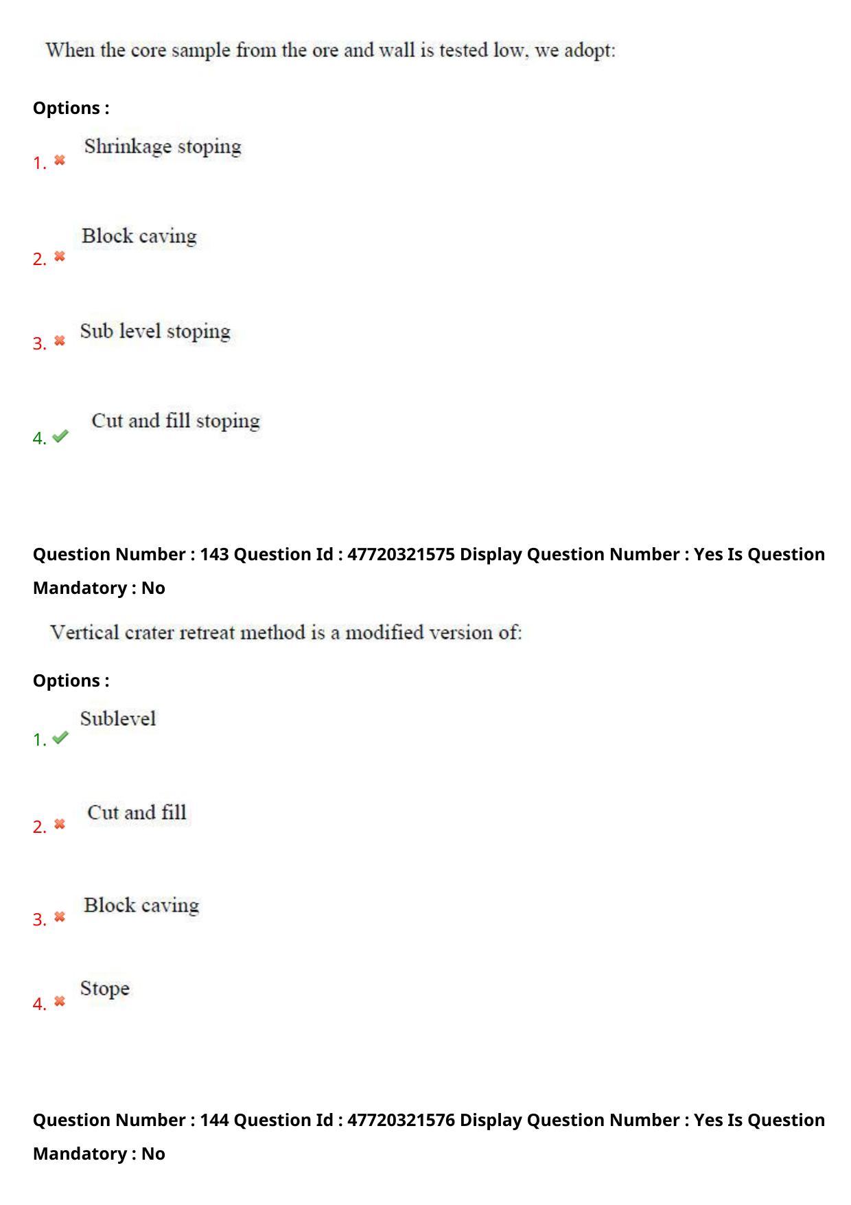 AP ECET 2021 - Mining Engineering Question Paper With Preliminary Keys Shift2 - Page 75