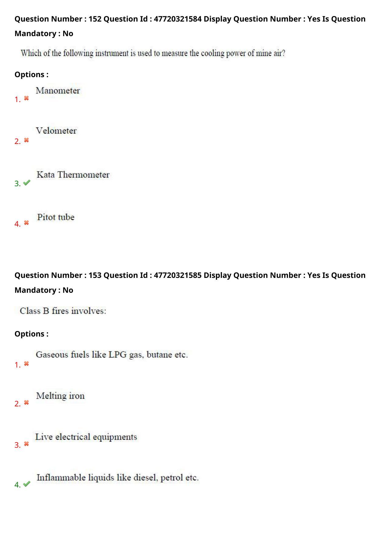 AP ECET 2021 - Mining Engineering Question Paper With Preliminary Keys Shift2 - Page 80