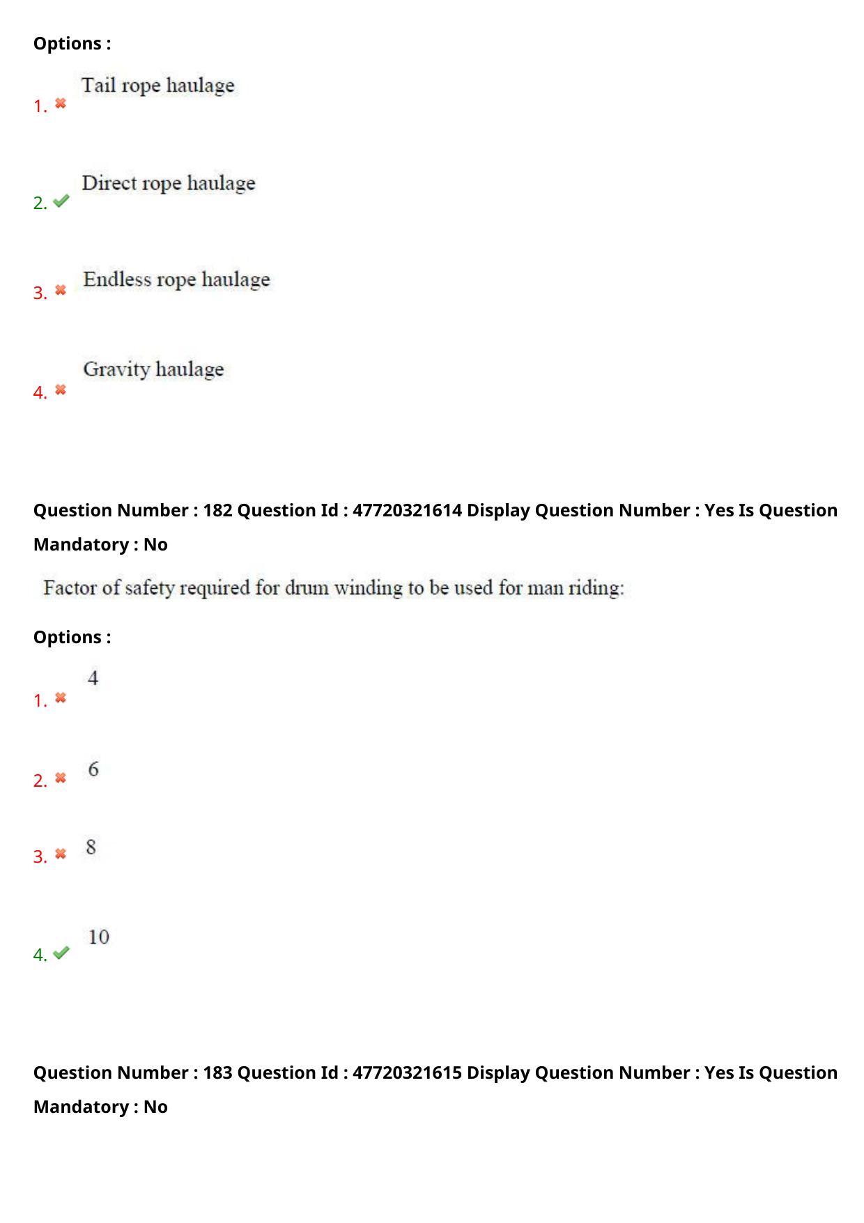 AP ECET 2021 - Mining Engineering Question Paper With Preliminary Keys Shift2 - Page 95