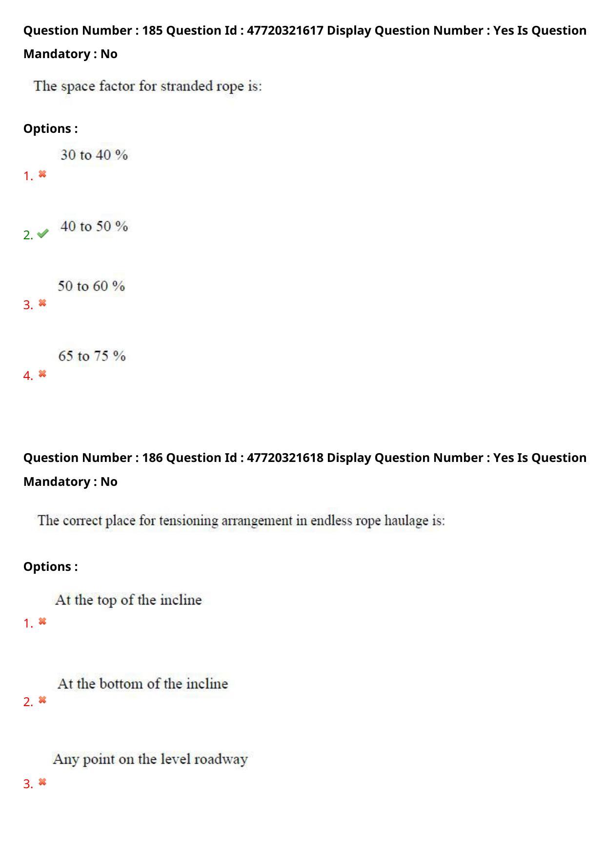 AP ECET 2021 - Mining Engineering Question Paper With Preliminary Keys Shift2 - Page 97