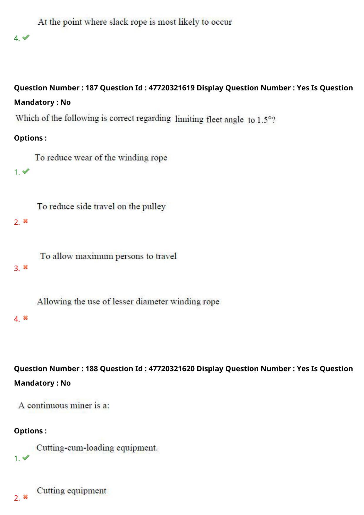 AP ECET 2021 - Mining Engineering Question Paper With Preliminary Keys Shift2 - Page 98