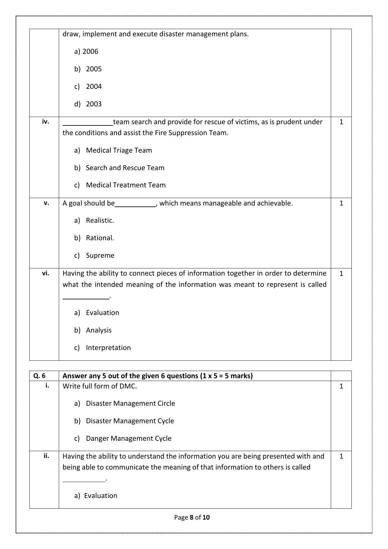 CBSE Class 12 Health Care (Skill Education) Sample Papers 2023 - Page 8
